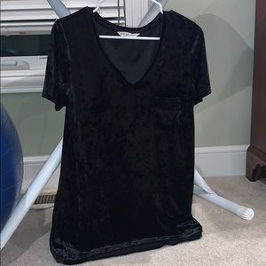 Black Velvet Pocket Tee